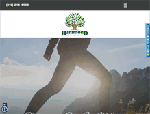 Tablet Screenshot of hammondchiro.com